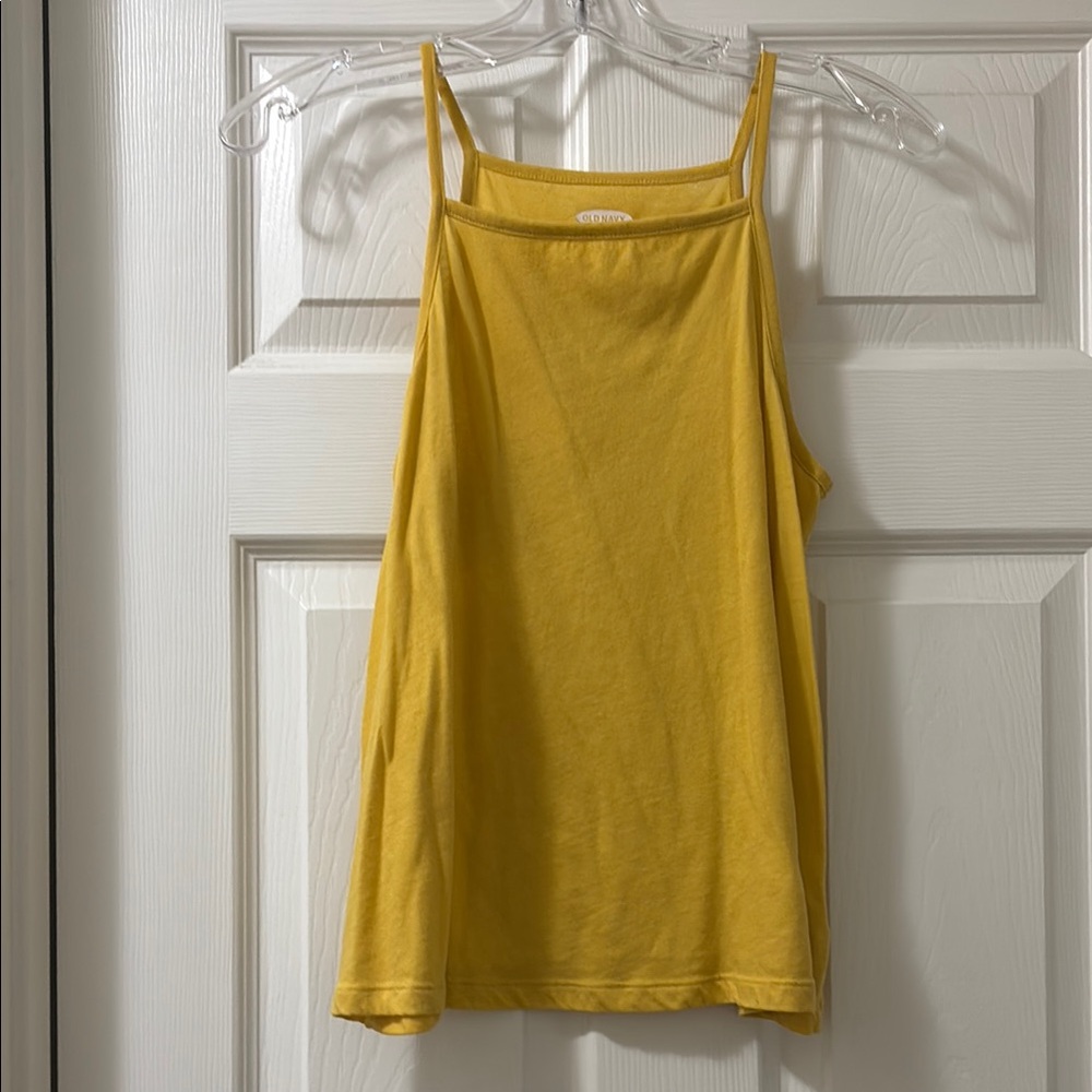 Mustard Yellow Spaghetti Strap Top